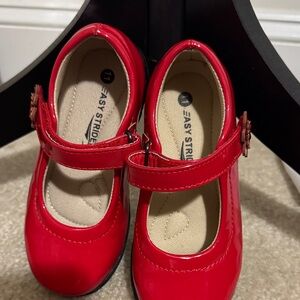 Stride Rite Girls Red Patent Mary Jane Shoes with Strap
